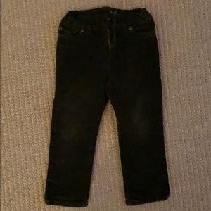 Crewcuts slim dark grey corduroys